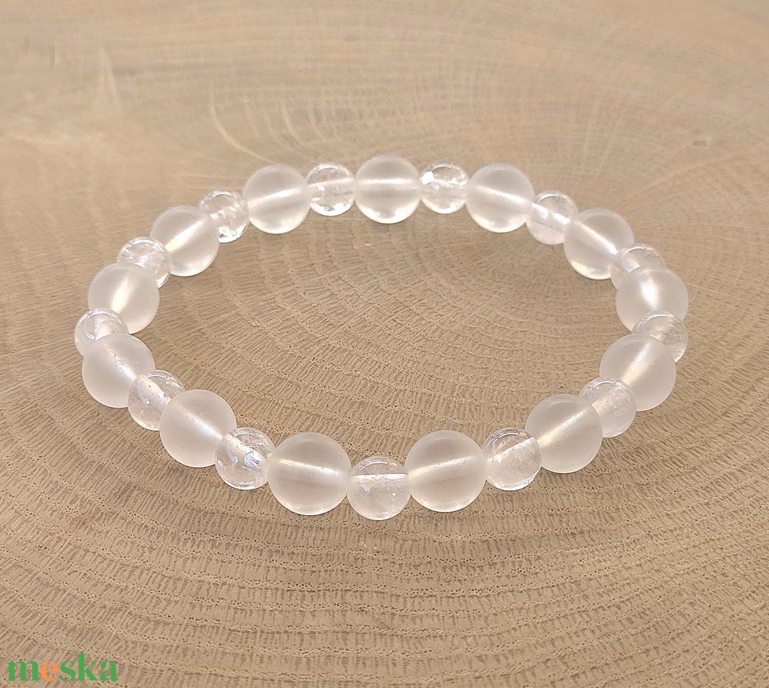 Egység programozott kristálykarkötő /egy1 - ékszer - karkötő - ásványkarkötő - Meska.hu