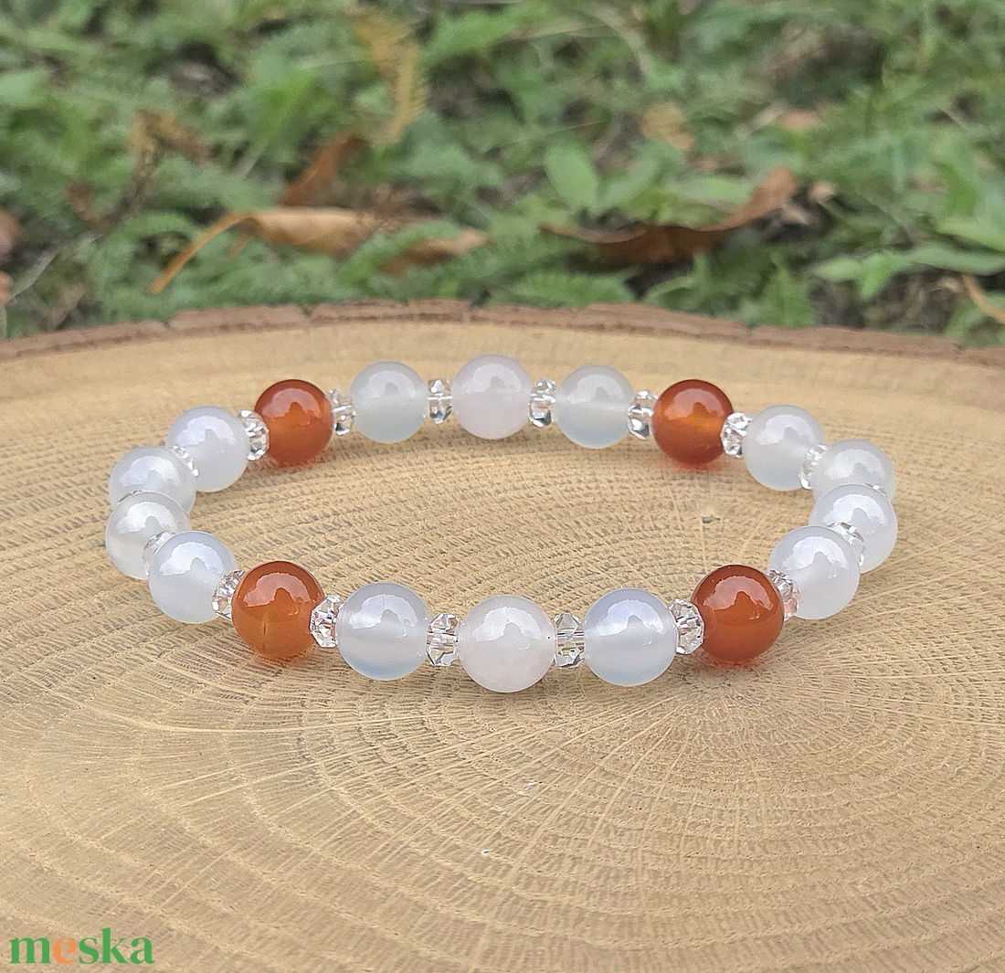 Nőiesség programozott kristálykarkötő /n2 - ékszer - karkötő - ásványkarkötő - Meska.hu