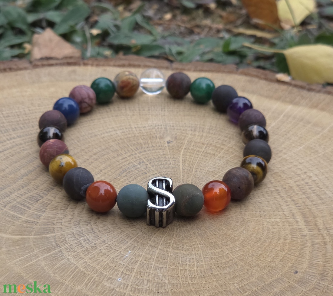 Pénzenergia programozott kristálykarkötő /p13 - ékszer - karkötő - ásványkarkötő - Meska.hu