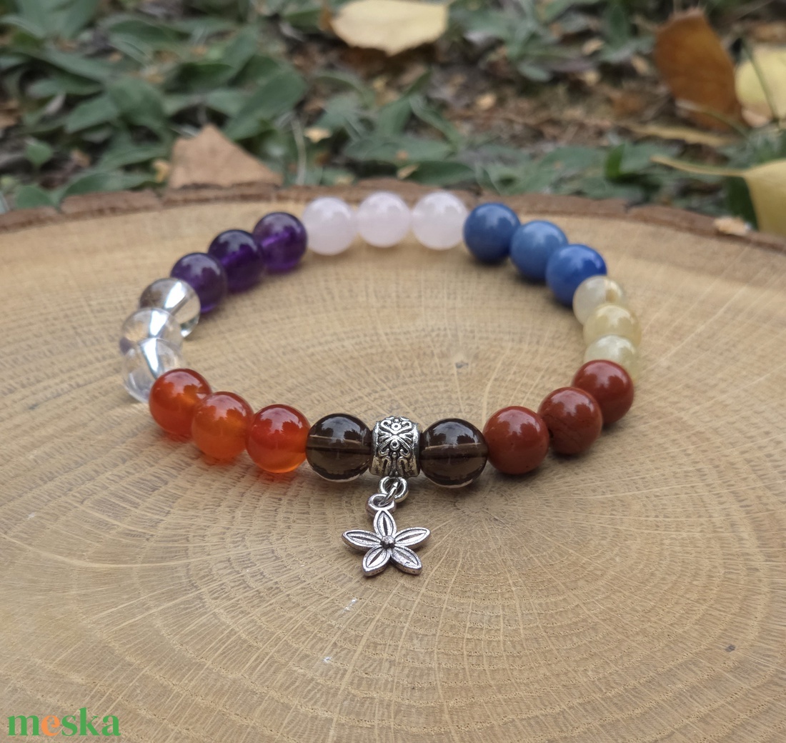 Pénzenergia programozott kristálykarkötő /p11 - ékszer - karkötő - ásványkarkötő - Meska.hu