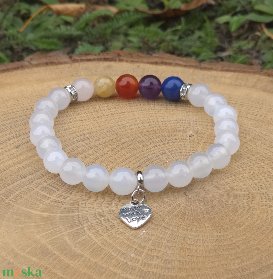 Párkapcsolat programozott kristálykarkötő /pk11 - ékszer - karkötő - ásványkarkötő - Meska.hu