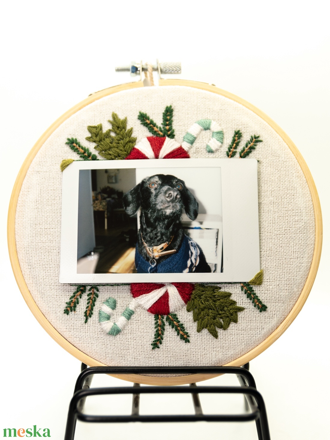 Karácsonyi mintás polaroid képkeret - karácsony - karácsonyi lakásdekoráció - karácsonyi lakásdíszek - Meska.hu