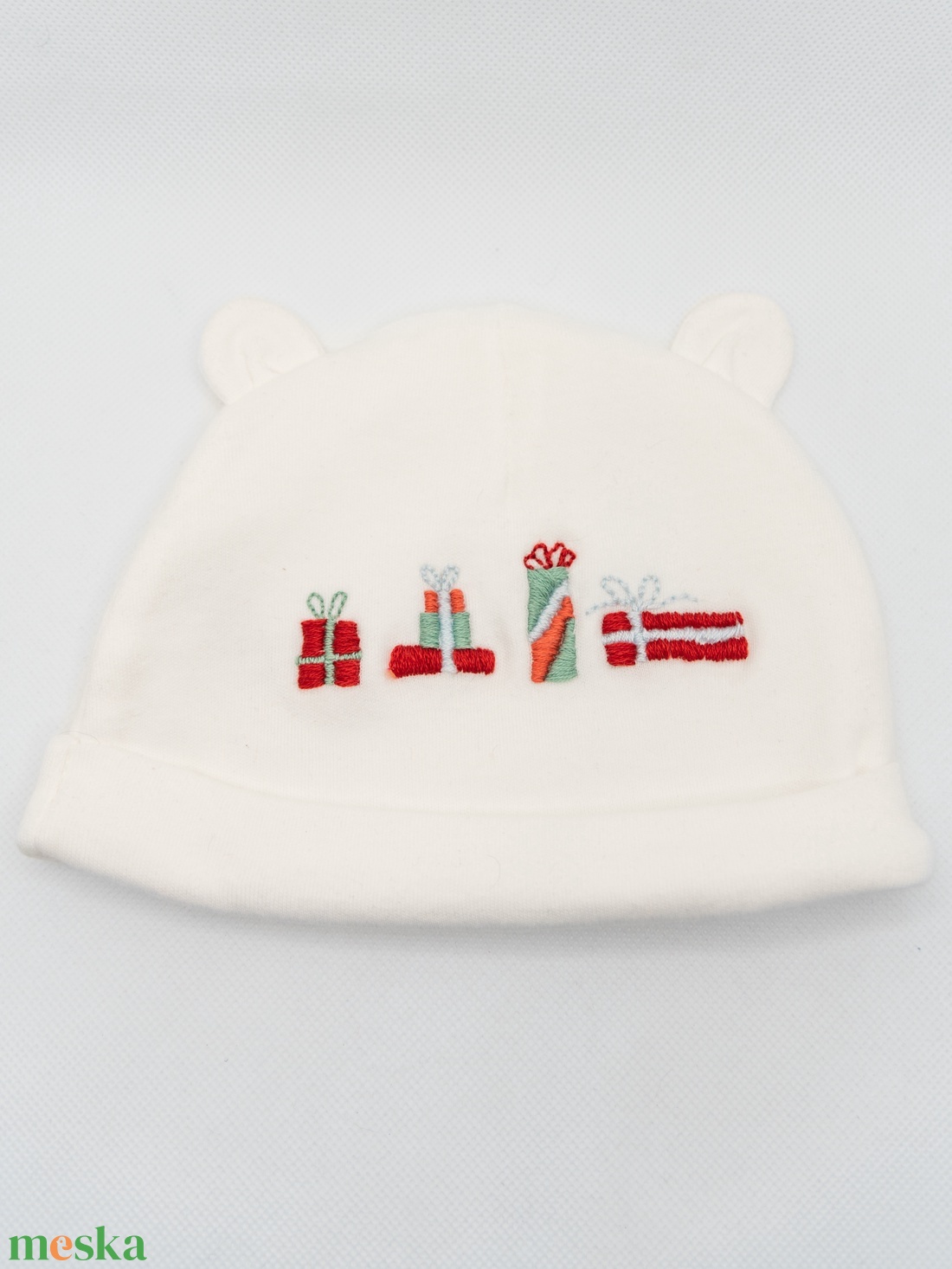 Karácsonyi mintás babasapka / PRUCKA - karácsony - karácsonyi ruházat - karácsonyi ruha kiegészítők - Meska.hu