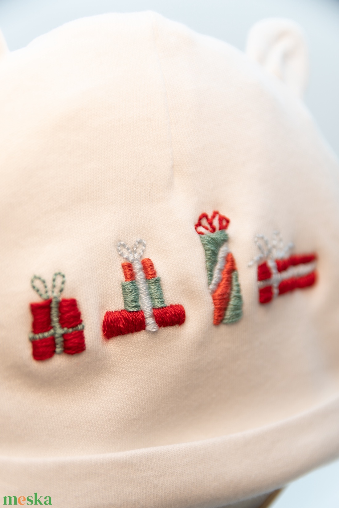 Karácsonyi mintás babasapka / PRUCKA - karácsony - karácsonyi ruházat - karácsonyi ruha kiegészítők - Meska.hu