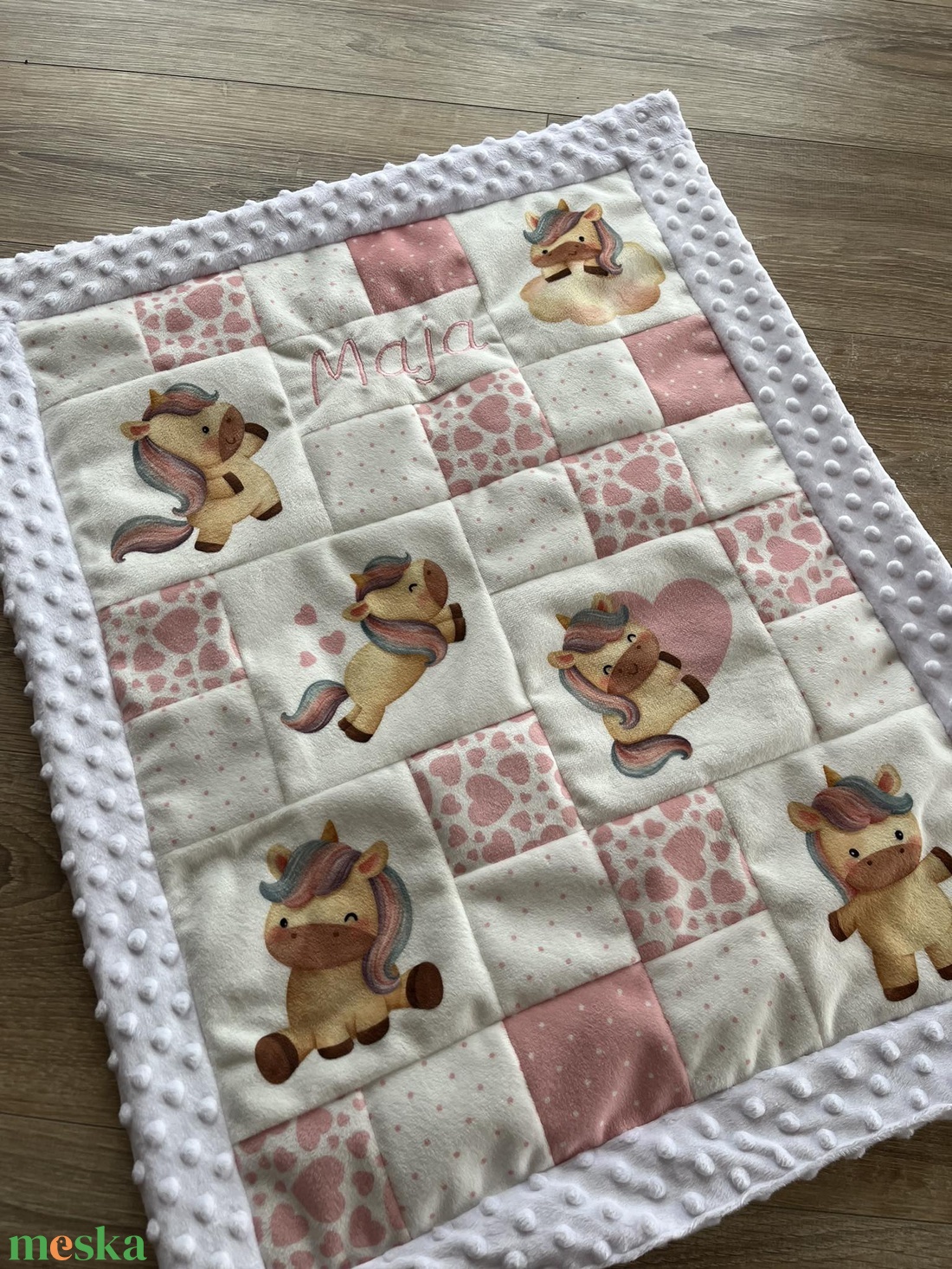 Baba és Gyermek plüss takaró (unikornisokkal) - otthon & életmód - babaszoba, gyerekszoba - Meska.hu