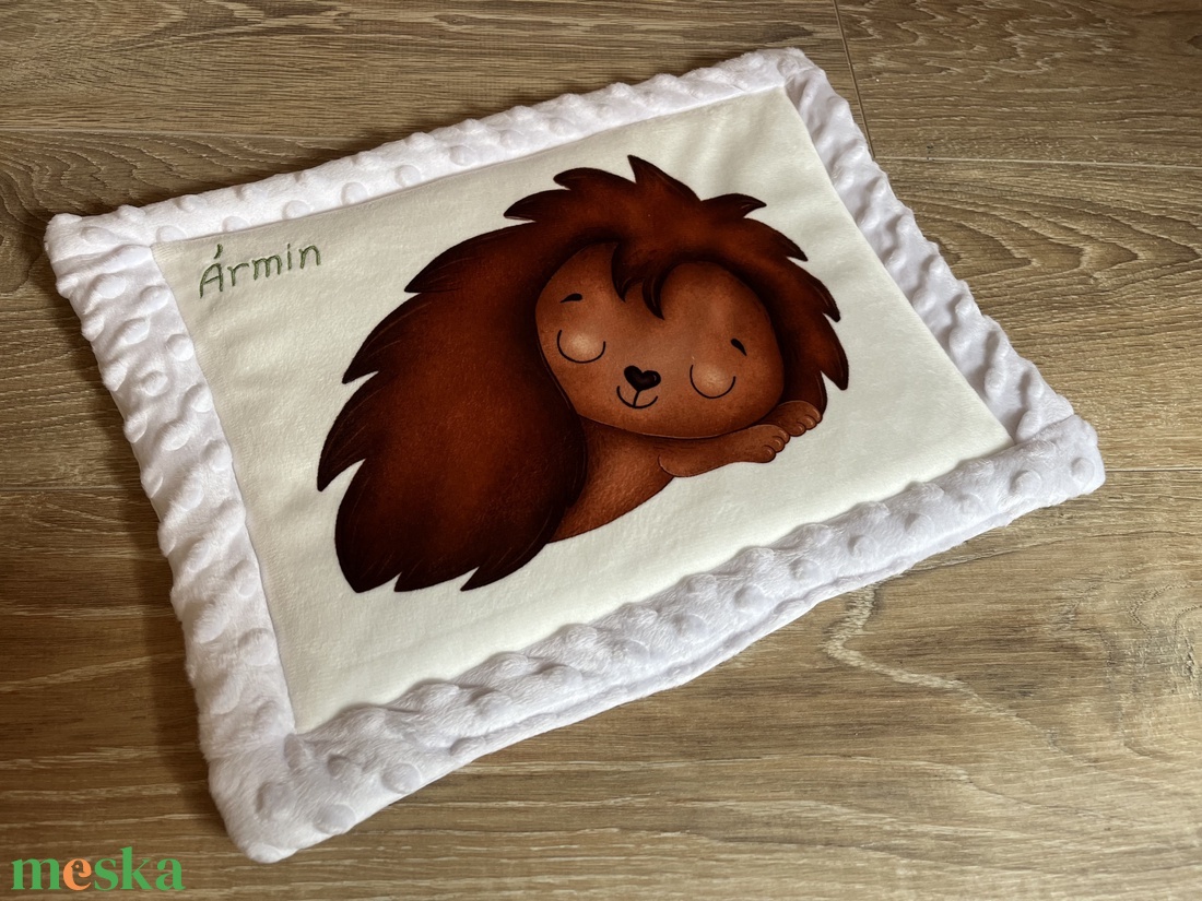 Állatos kispárna névhímzéssel (kb 30x40 cm) - játék & sport - ovis felszerelés - ovis párna, kispárna - Meska.hu