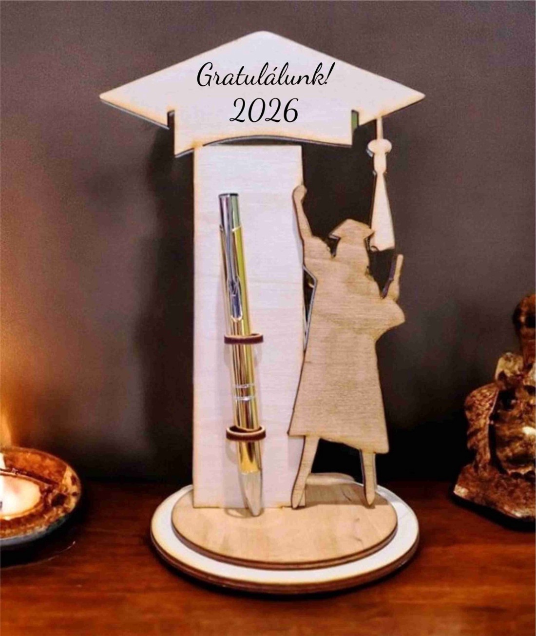 Ballagási tolltartó gratuláció - otthon & életmód - dekoráció - dísztárgy - Meska.hu