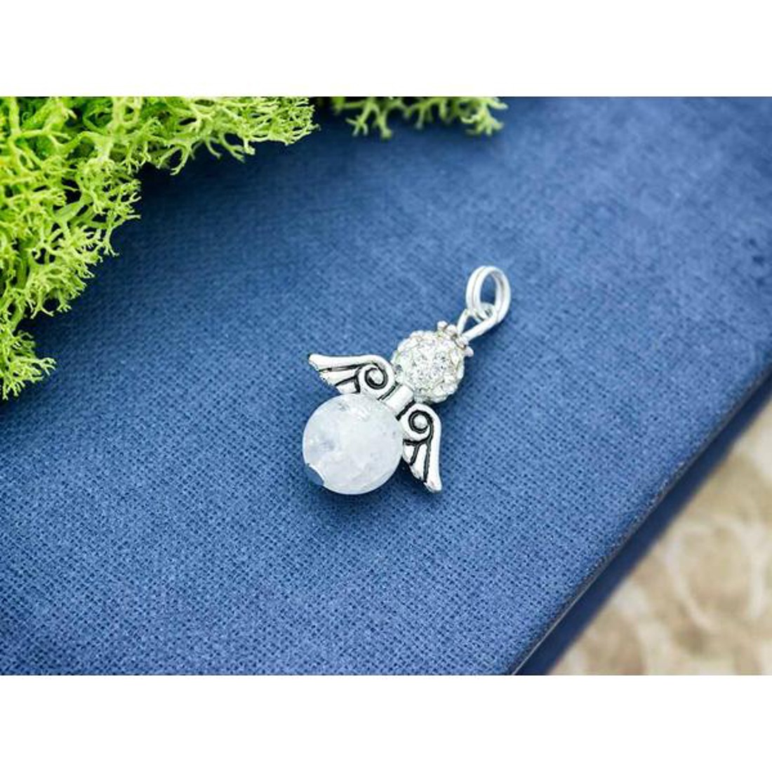 Roppantott hegyikristály angyal medál - ékszer - nyaklánc - medál - Meska.hu