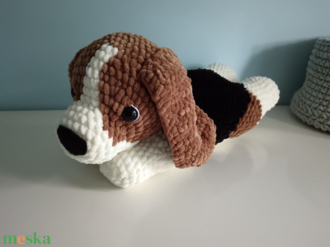 Horgolt plüss Beagle - játék & sport - plüssállat & játékfigura - kutya - Meska.hu Horgolt plüss Beagle - játék & sport - plüssállat & játékfigura - kutya - Meska.hu