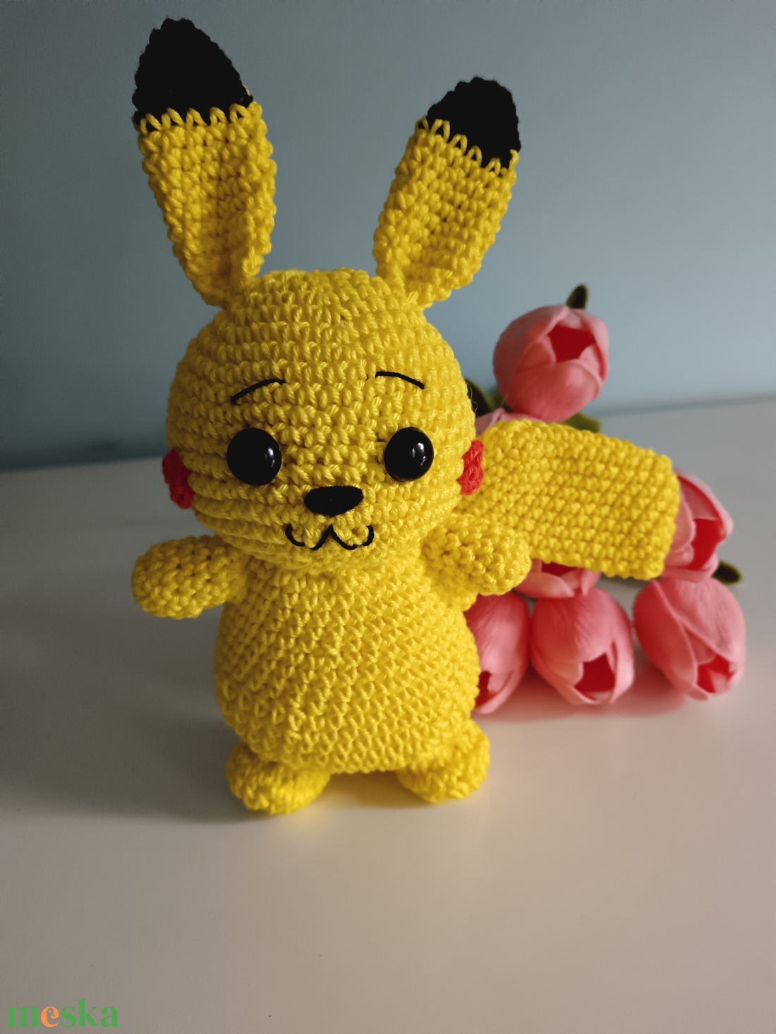 Rendelhető horgolt Pikachu  - játék & sport - plüssállat & játékfigura - plüss mesefigurák - Meska.hu
