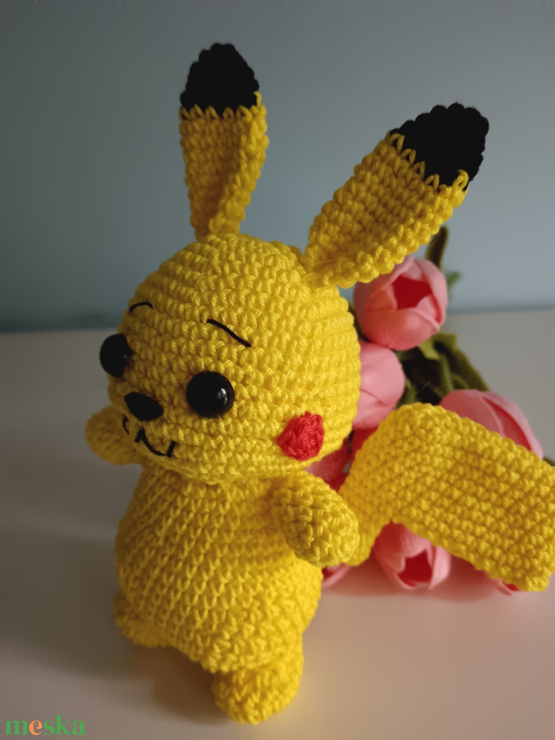 Rendelhető horgolt Pikachu  - játék & sport - plüssállat & játékfigura - plüss mesefigurák - Meska.hu