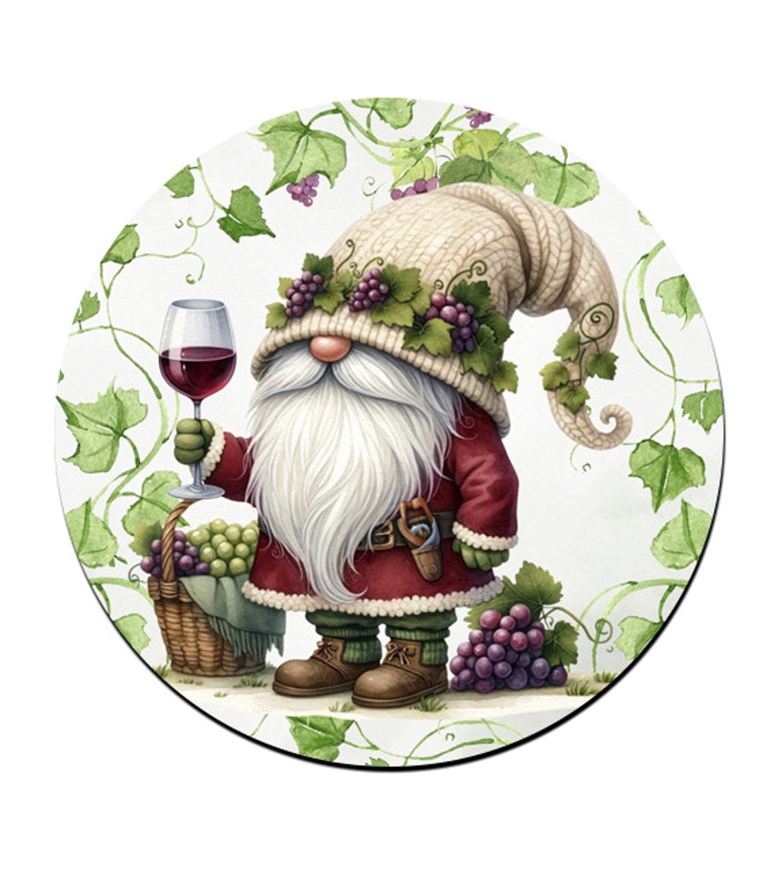 A legjobb borász manó koccintsunk mintás bögre alátét -  - Meska.hu