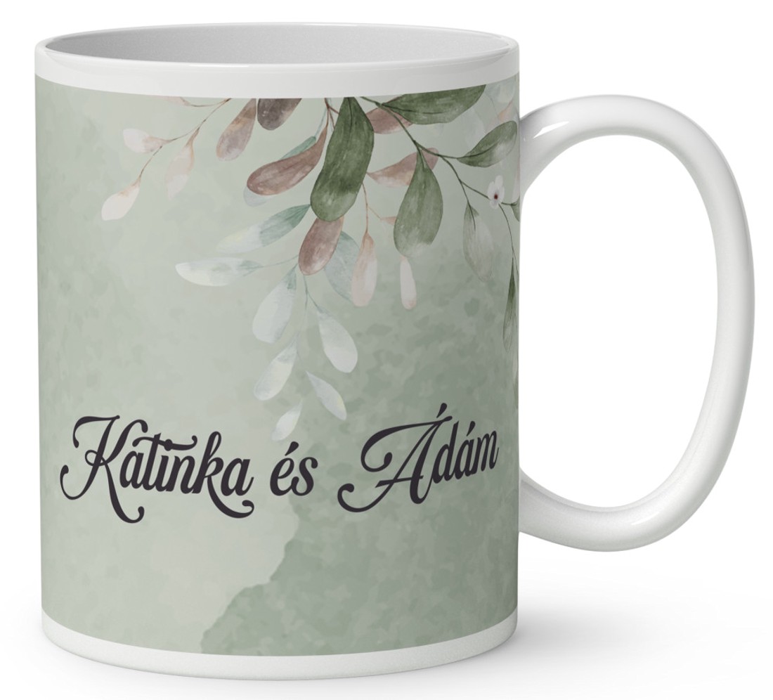 Névvel kérhető - Szerelmes csók mintás bögre - otthon & életmód - konyhafelszerelés, tálalás - tálalás - bögre & csésze - Meska.hu