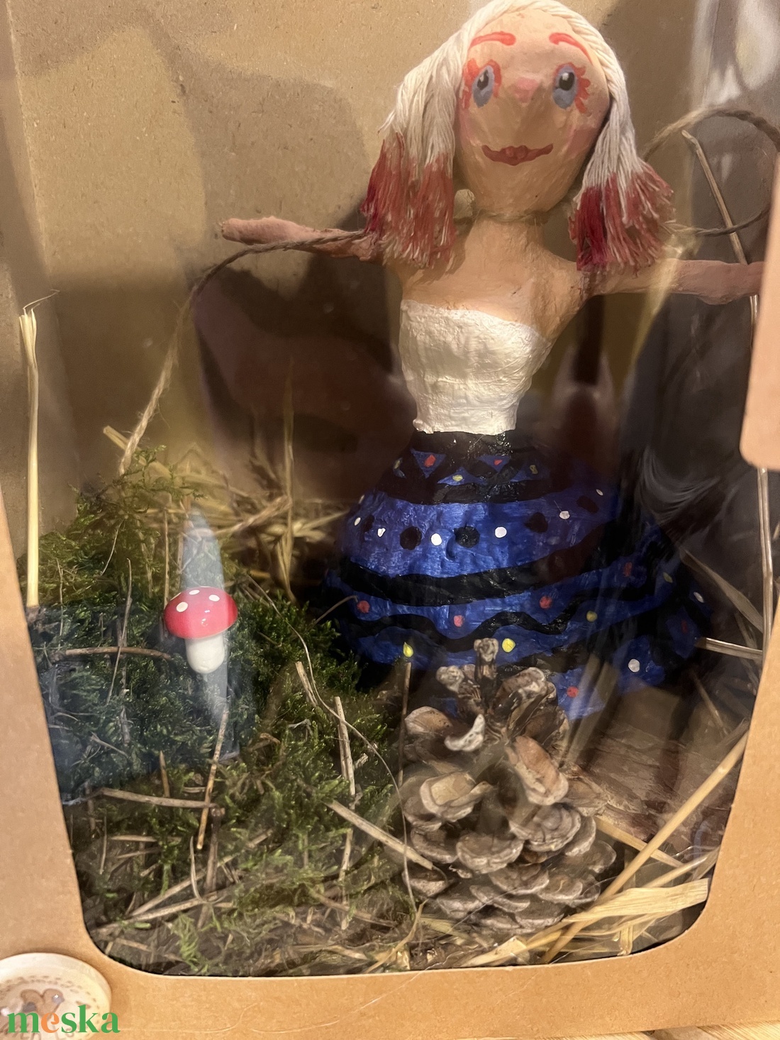 Mohatündér Erdöbe csomagolva - baba - mama - babaszoba dekoráció - babaszoba kép - Meska.hu