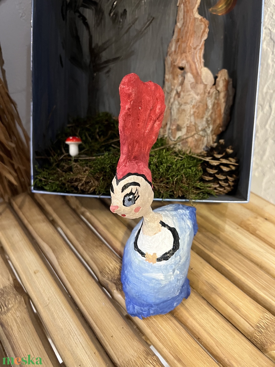 Erdei manólány Mesevilágban - baba - mama - babaszoba dekoráció - babaszoba kép - Meska.hu