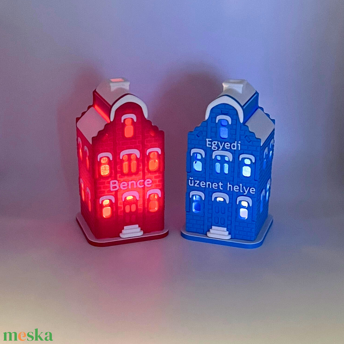 Mécsestartó házikó egyedi üzenettel - otthon & életmód - dekoráció - dísztárgy - Meska.hu