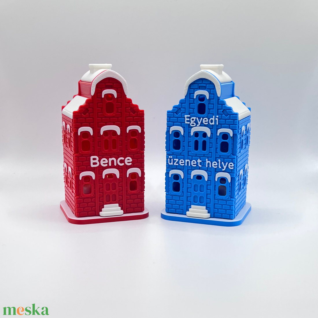 Mécsestartó házikó egyedi üzenettel - otthon & életmód - dekoráció - dísztárgy - Meska.hu