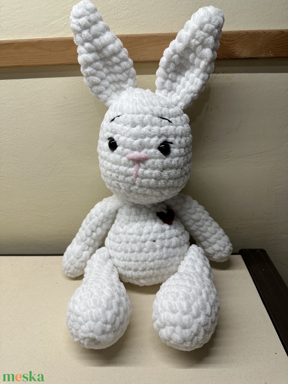Horgolt nyuszi - játék & sport - plüssállat & játékfigura - nyuszi - Meska.hu