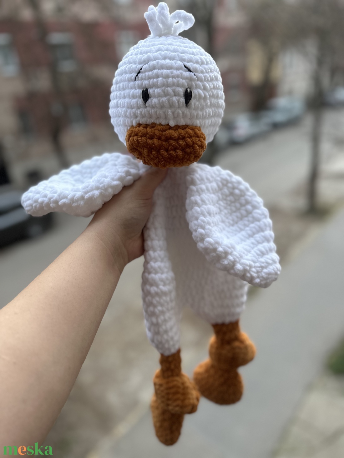 Kacsás szundipajti - baba - mama - baba játékok - szundikendő, alvóka - Meska.hu