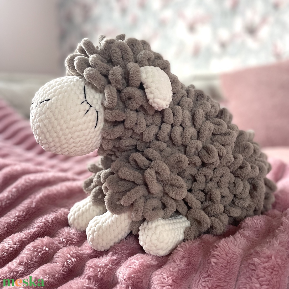 Pufi bárány  - játék & sport - plüssállat & játékfigura - plüss bárány - Meska.hu