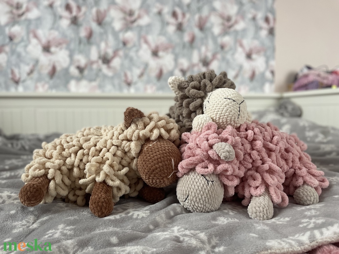 Pufi bárány  - játék & sport - plüssállat & játékfigura - plüss bárány - Meska.hu