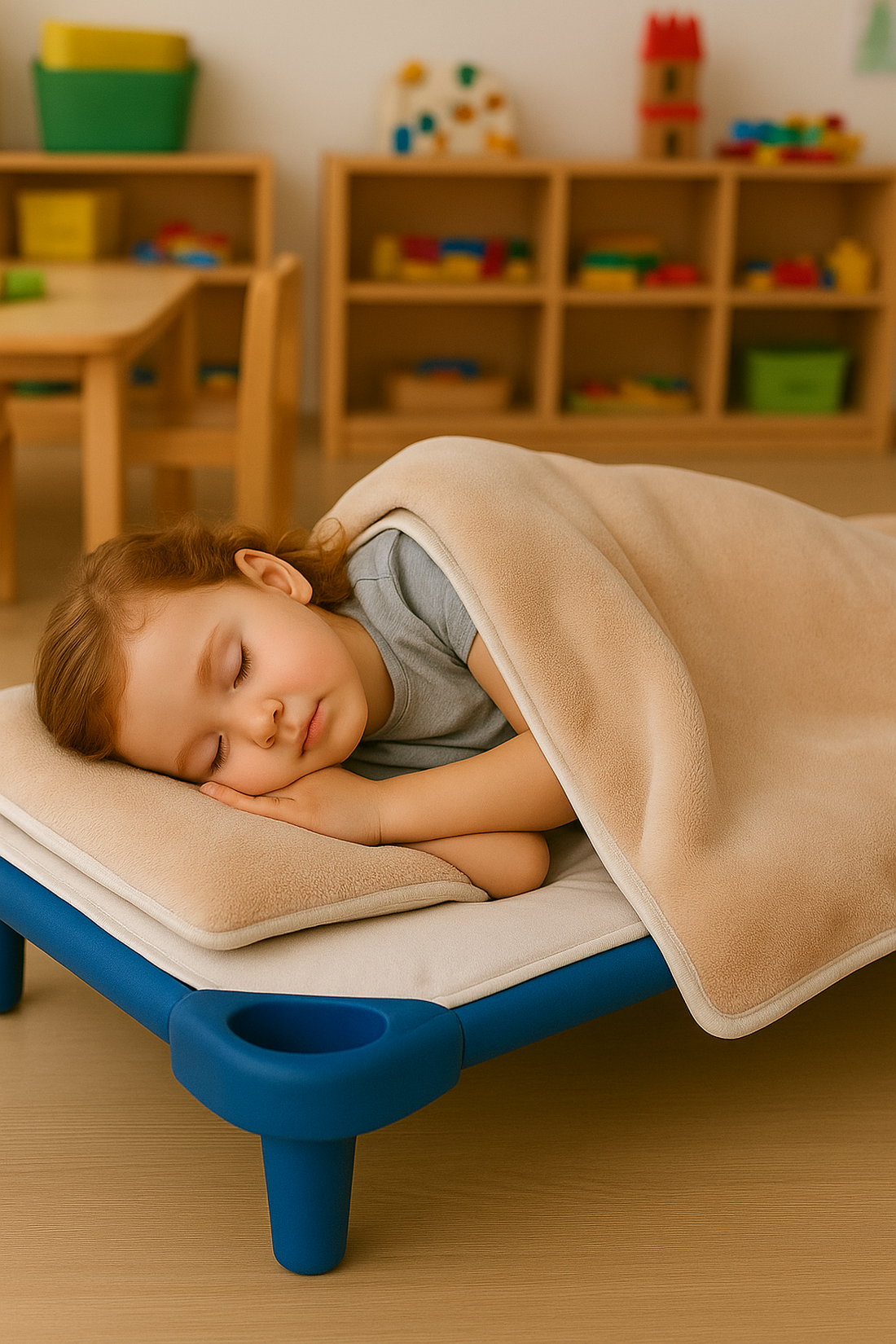 Meleg takaró óvodába királykék - otthon & életmód - babaszoba, gyerekszoba - babatakaró, gyerek pléd - Meska.hu