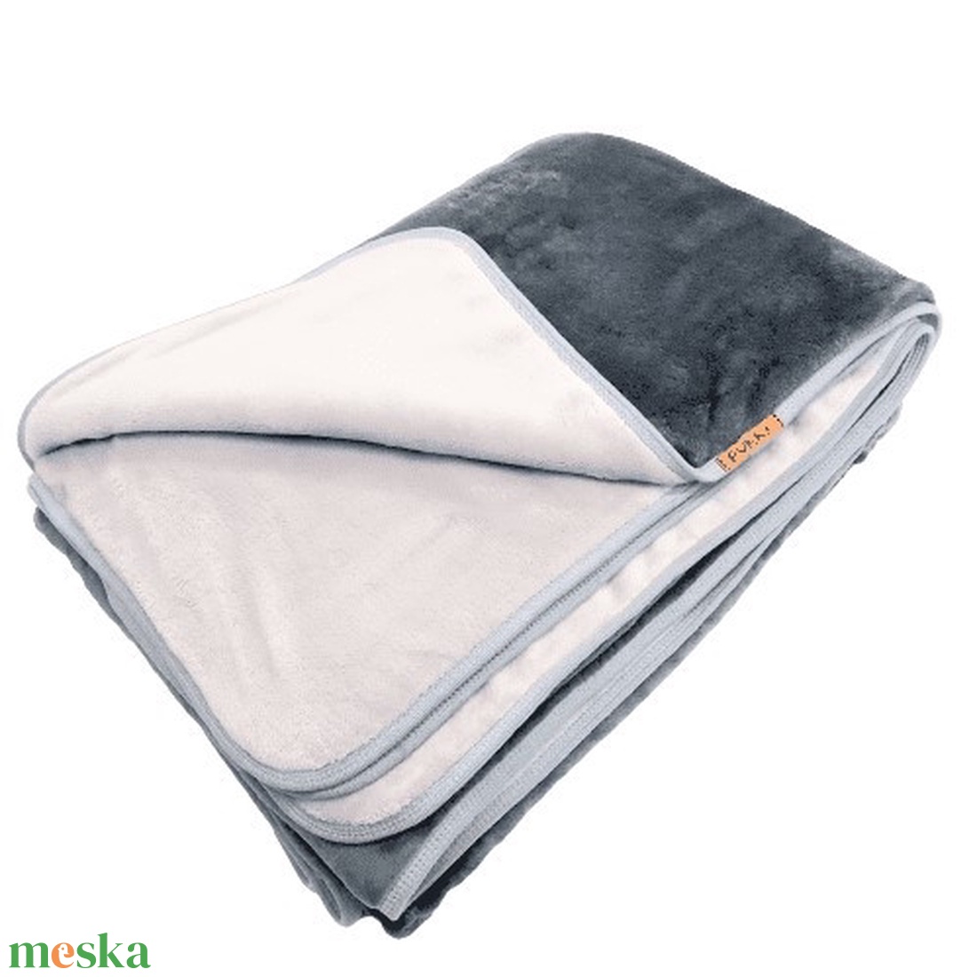 Vastag meleg dupla rétegű flanel Fleece szürke takaró  - otthon & életmód - lakástextil - felnőtt takaró, pléd - Meska.hu
