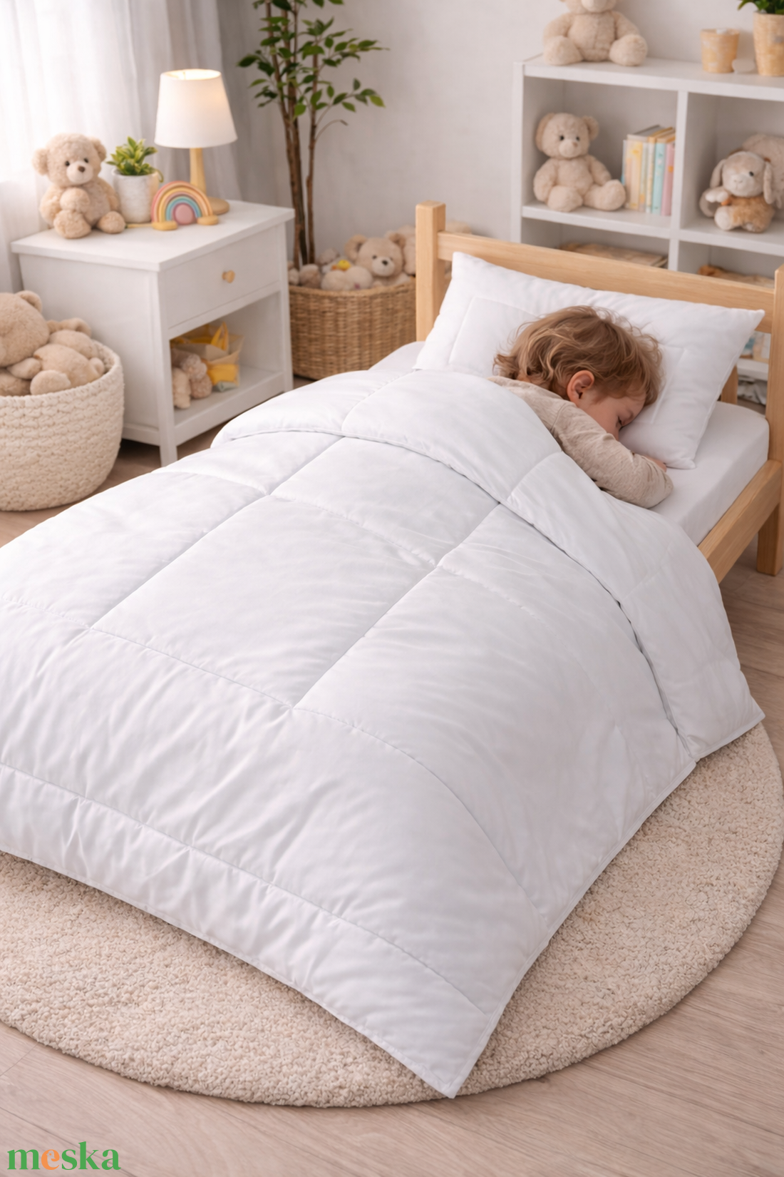 Gyerek paplan fejparnával 100�135 cm � antiallergén, pamut huzat - játék & sport - ovis felszerelés - ovis ágynemű - Meska.hu