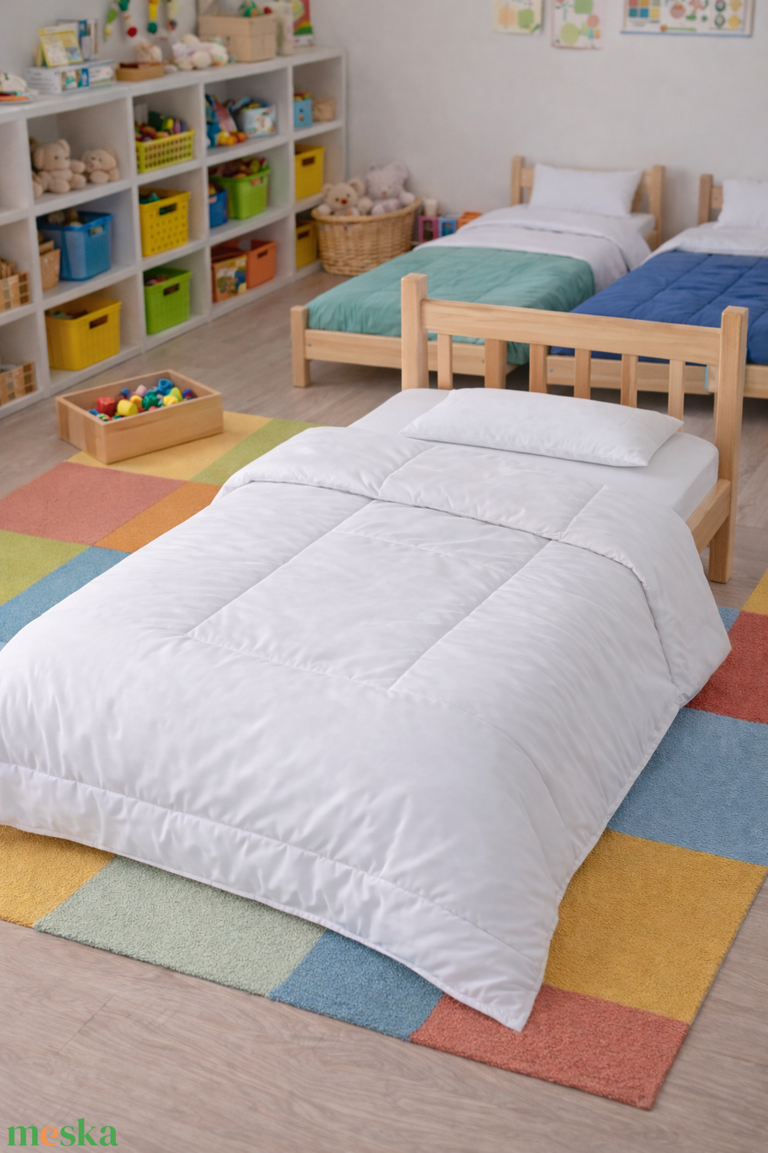 Gyerekpaplan lapospárnával 100 x 135 cm - játék & sport - ovis felszerelés - ovis ágynemű - Meska.hu