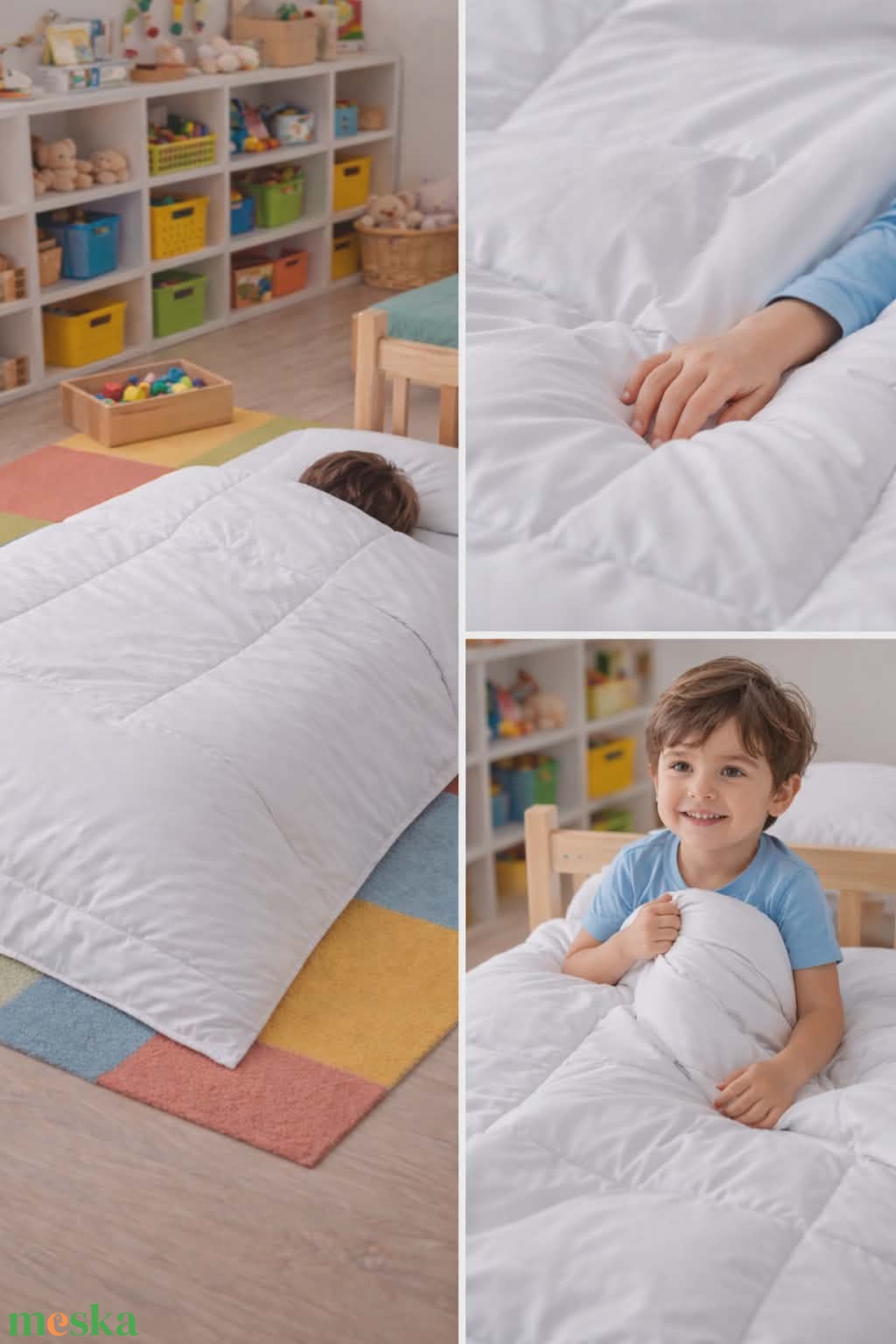 Gyerek paplan és lapospárna szett 90�140 cm � óvodába - játék & sport - ovis felszerelés - ovis ágynemű - Meska.hu