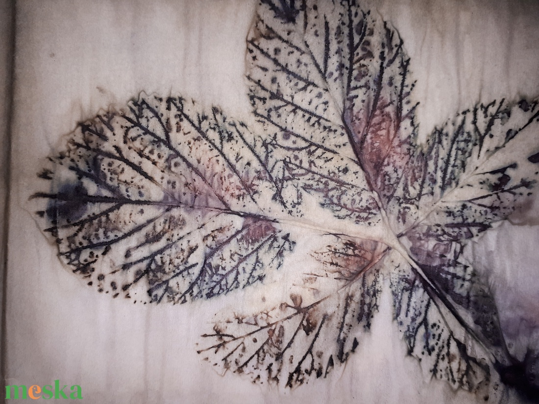 ecoprint technikával készített papír - otthon & életmód - dekoráció - kép & falikép - kép & falikép - Meska.hu