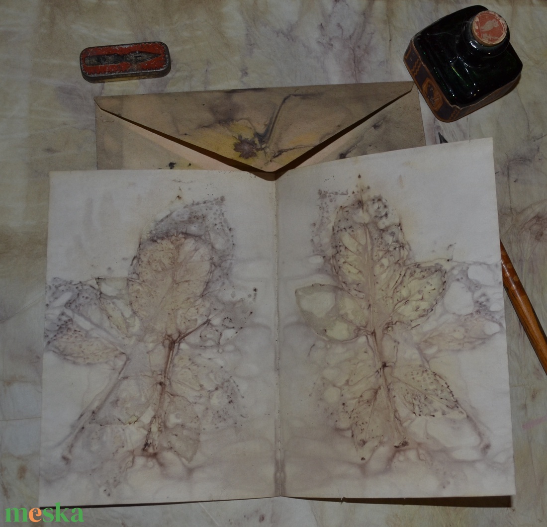 Eco print technikával készült boríték + levelezőlap - otthon & lakás - papír írószer - képeslap & levélpapír - Meska.hu Eco print technikával készült boríték + levelezőlap - otthon & lakás - papír írószer - képeslap & levélpapír - Meska.hu