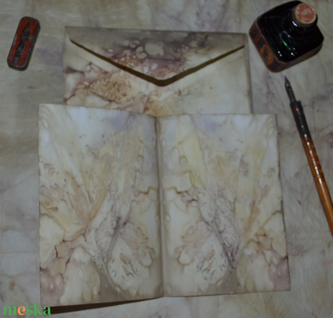 Eco print technikával készült boríték + levelezőlap - otthon & lakás - papír írószer - képeslap & levélpapír - Meska.hu Eco print technikával készült boríték + levelezőlap - otthon & lakás - papír írószer - képeslap & levélpapír - Meska.hu