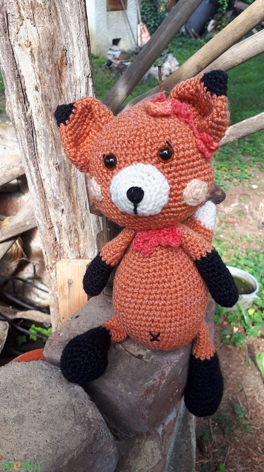 róka amigurumi technikával - játék & sport - plüssállat & játékfigura - róka - Meska.hu róka amigurumi technikával - játék & sport - plüssállat & játékfigura - róka - Meska.hu