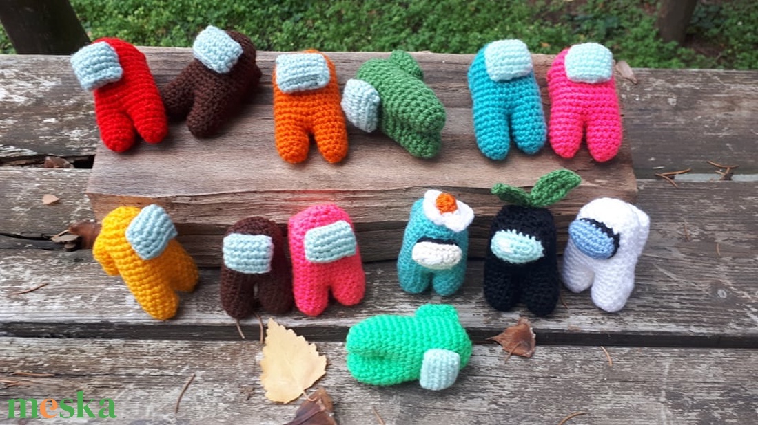 Among us amigurumi technikával - játék & sport - Meska.hu Among us amigurumi technikával - játék & sport - Meska.hu