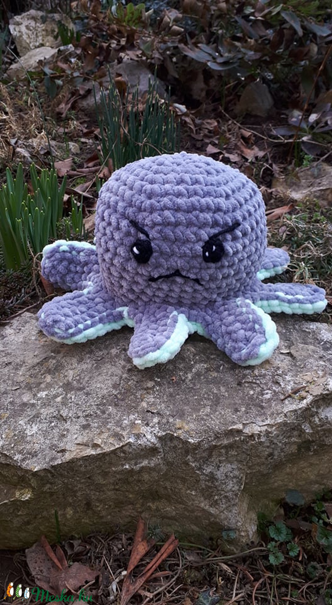 Polip, aki váltani tudja a hangulatát, amigurumi technikával - játék & sport - Meska.hu Polip, aki váltani tudja a hangulatát, amigurumi technikával - játék & sport - Meska.hu