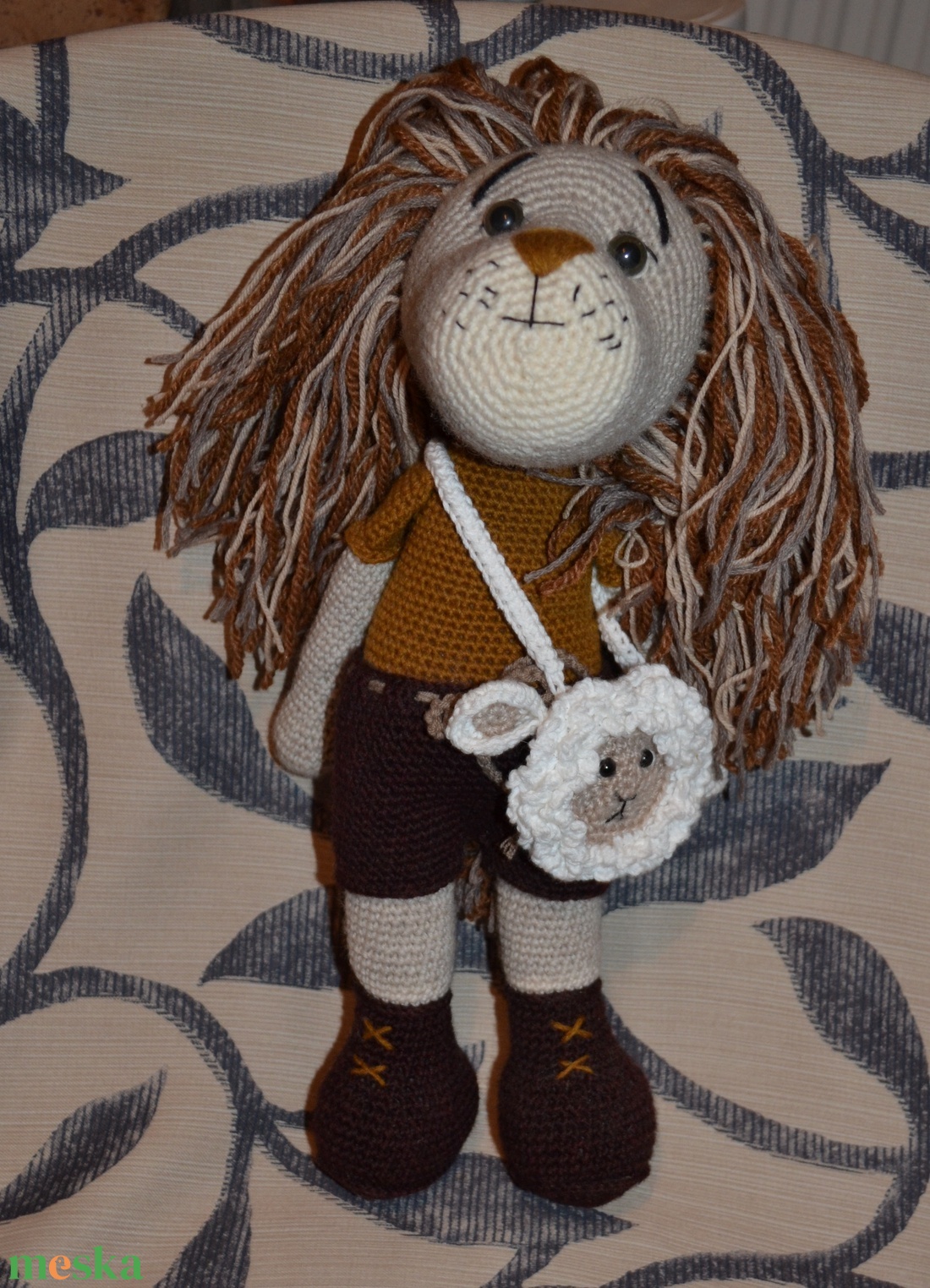 Oroszlán amigurumi technikával - játék & sport - plüssállat & játékfigura - más figura - Meska.hu Oroszlán amigurumi technikával - játék & sport - plüssállat & játékfigura - más figura - Meska.hu