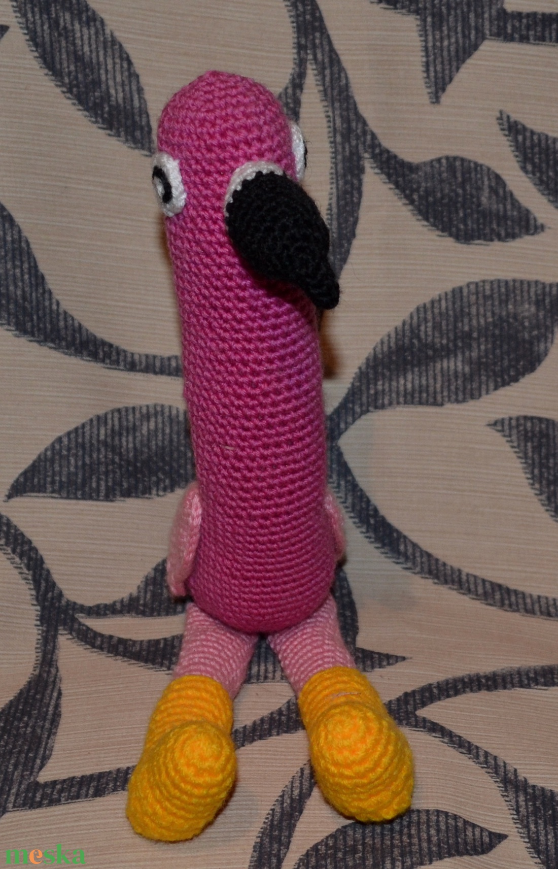 Flamingó amigurumi technikával, 34 cm - játék & sport - plüssállat & játékfigura - más figura - Meska.hu Flamingó amigurumi technikával, 34 cm - játék & sport - plüssállat & játékfigura - más figura - Meska.hu