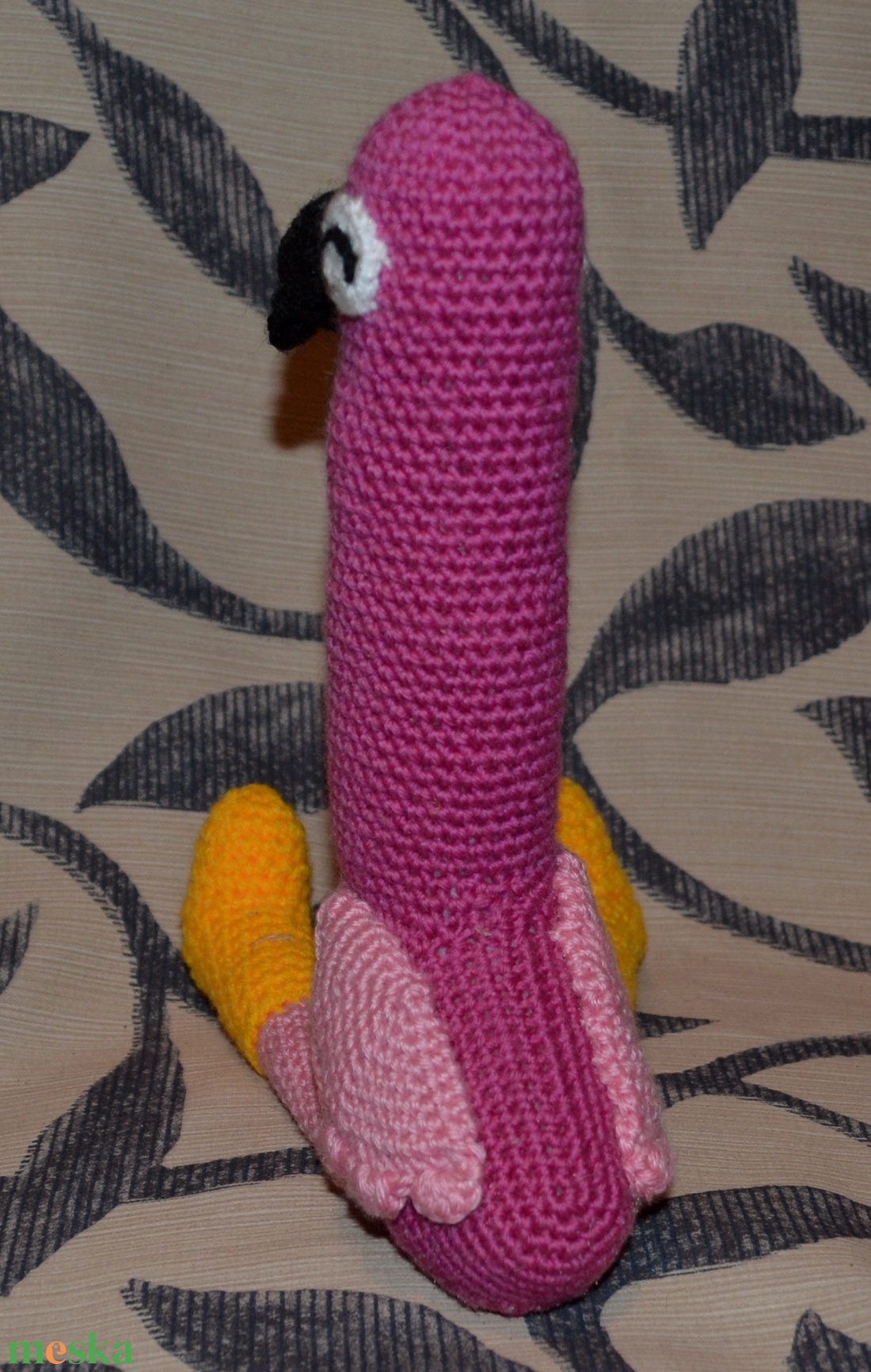 Flamingó amigurumi technikával, 34 cm - játék & sport - plüssállat & játékfigura - más figura - Meska.hu Flamingó amigurumi technikával, 34 cm - játék & sport - plüssállat & játékfigura - más figura - Meska.hu