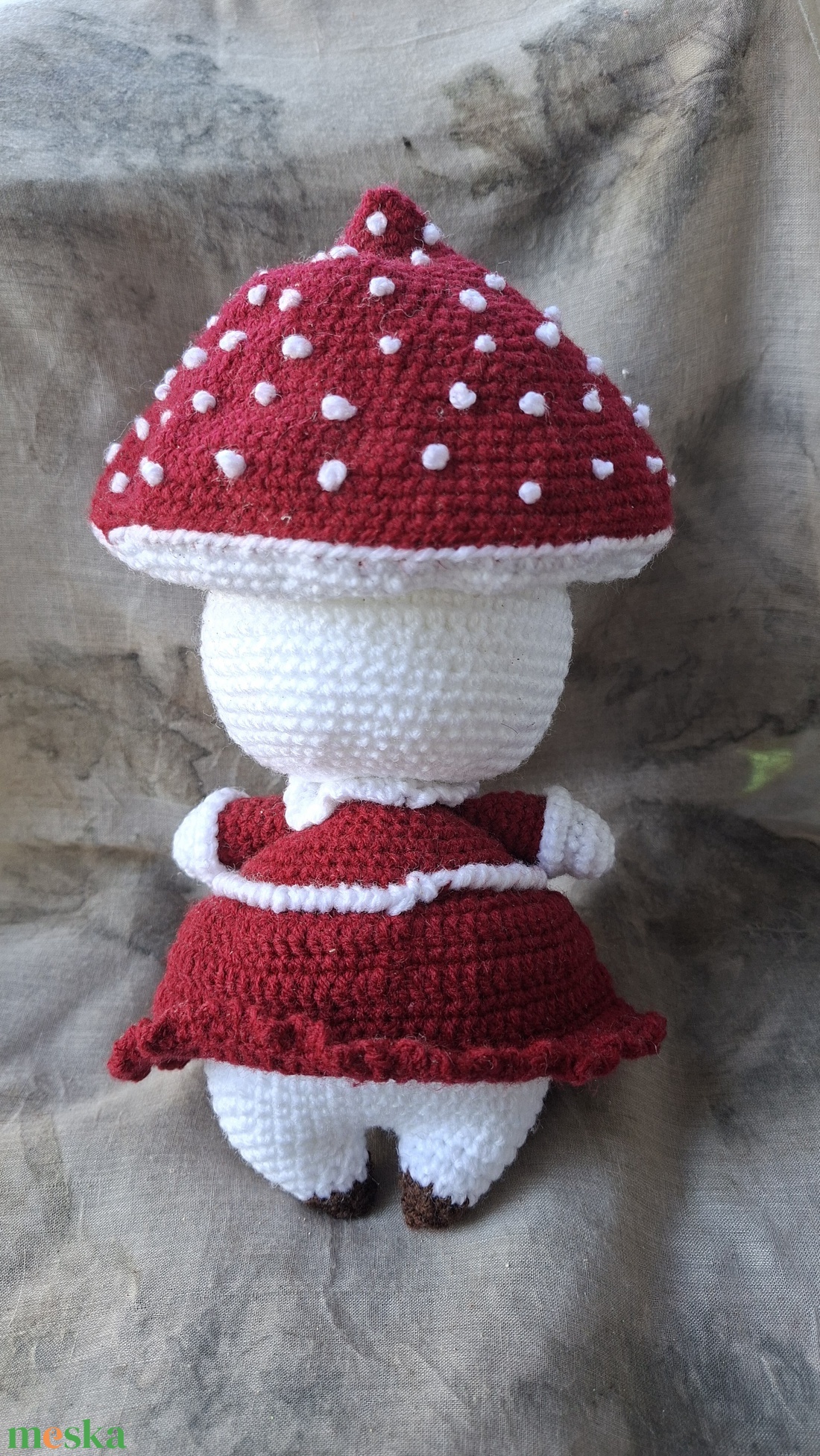  Gomba lány amigurumi technikával - játék & sport - plüssállat & játékfigura - plüss mesefigurák - Meska.hu