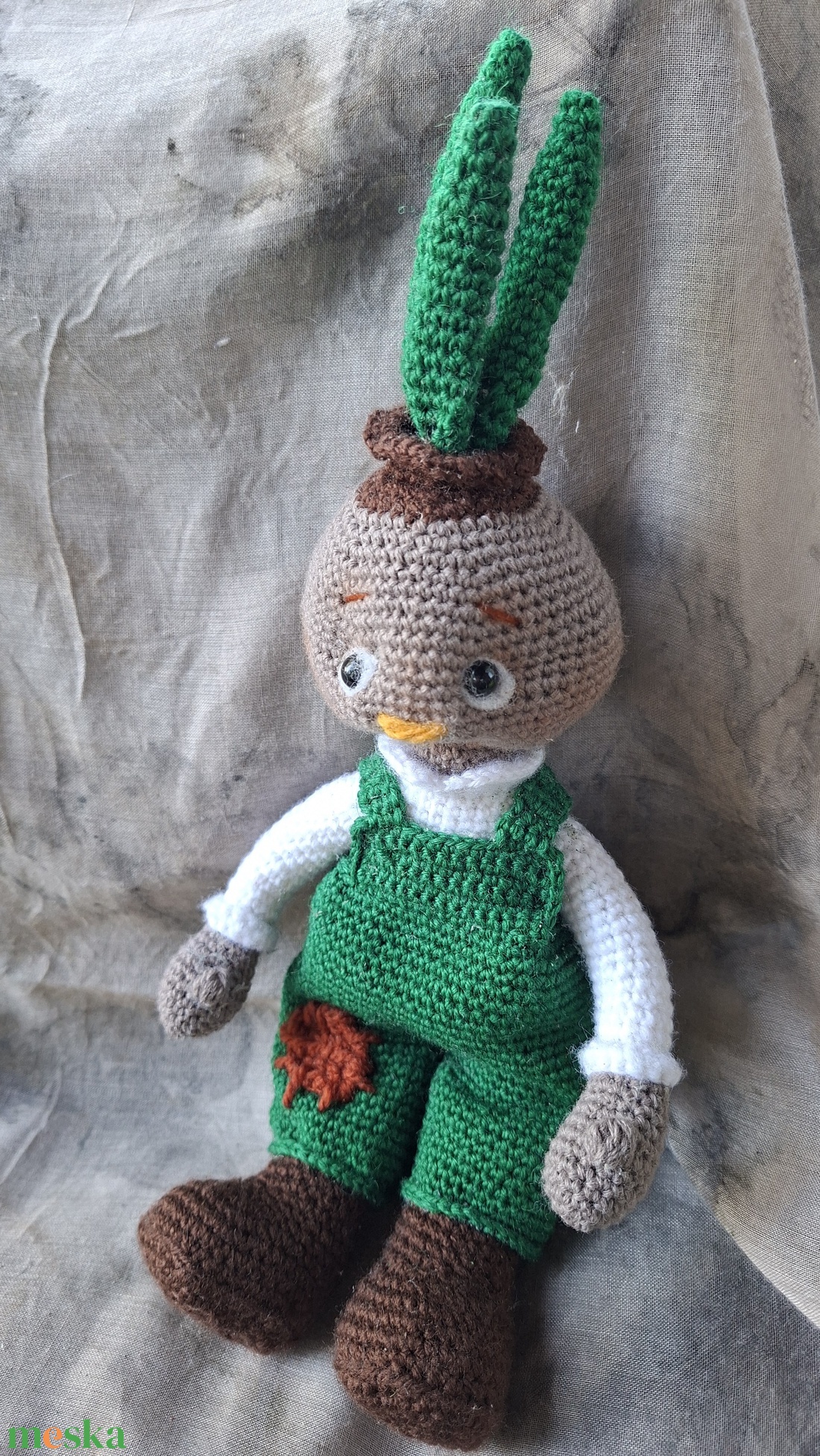  Hagymácska kertész amigurumi technikával - játék & sport - plüssállat & játékfigura - plüss mesefigurák - Meska.hu