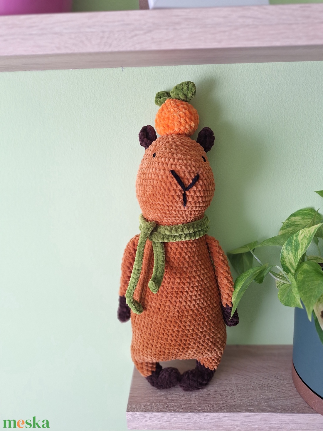 Horgolt capibara - játék & sport - plüssállat & játékfigura - más figura - Meska.hu Horgolt capibara - játék & sport - plüssállat & játékfigura - más figura - Meska.hu