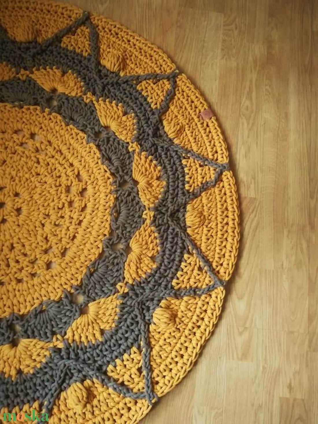 Horgolt mandala szőnyeg - otthon & életmód - lakástextil - szőnyeg - horgolt szőnyeg - Meska.hu