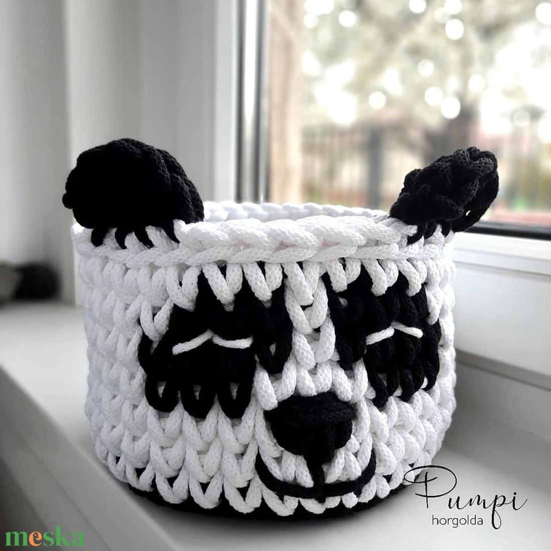 Panda tároló - otthon & életmód - tárolás & rendszerezés - tárolókosár - Meska.hu Panda tároló - otthon & életmód - tárolás & rendszerezés - tárolókosár - Meska.hu