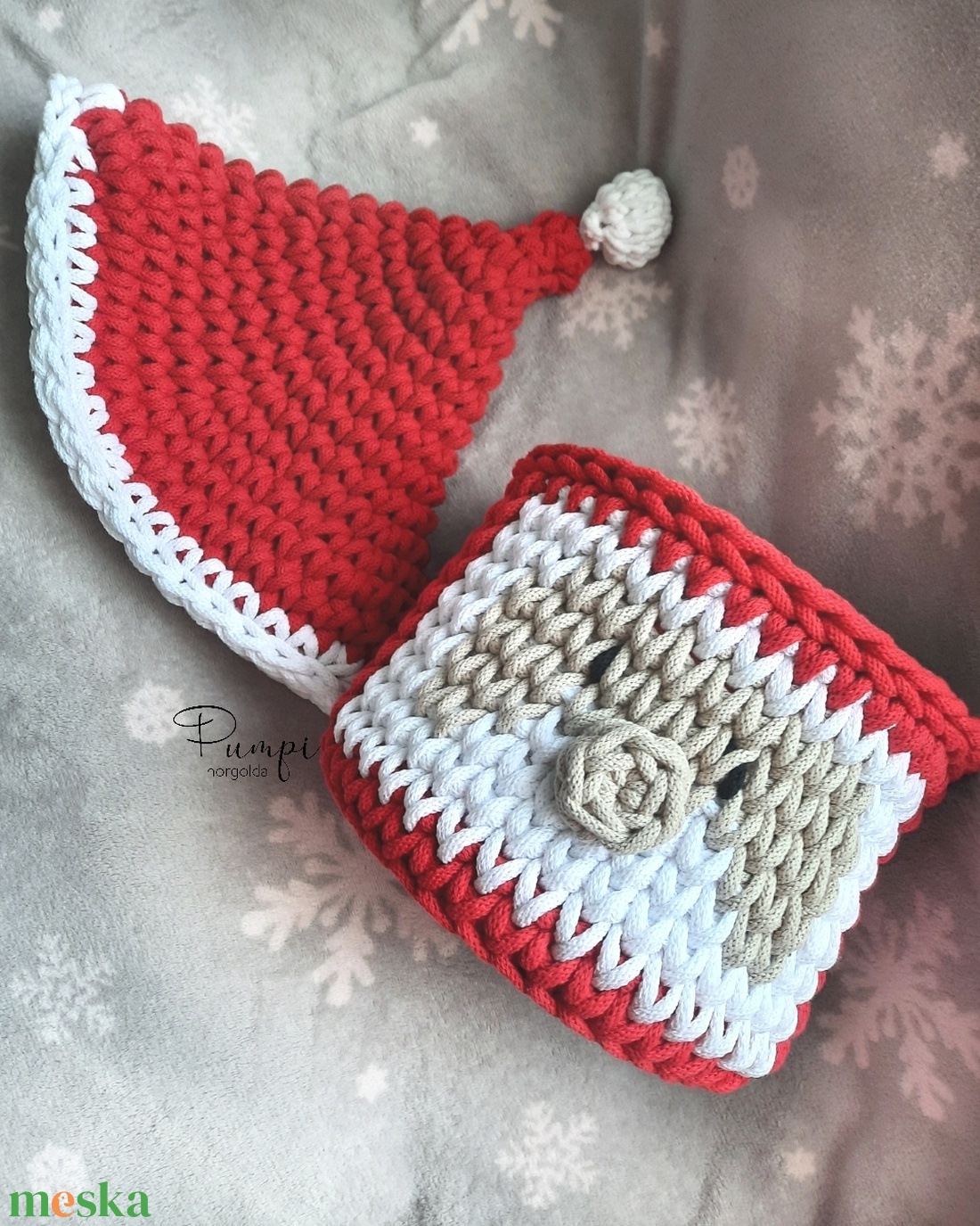 Mikulás kosár - karácsony - mikulás - mikulás beltéri dekoráció - Meska.hu Mikulás kosár - karácsony - mikulás - mikulás beltéri dekoráció - Meska.hu