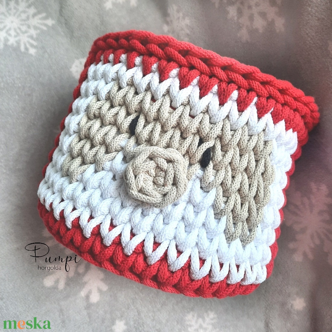 Mikulás kosár - karácsony - mikulás - mikulás beltéri dekoráció - Meska.hu Mikulás kosár - karácsony - mikulás - mikulás beltéri dekoráció - Meska.hu