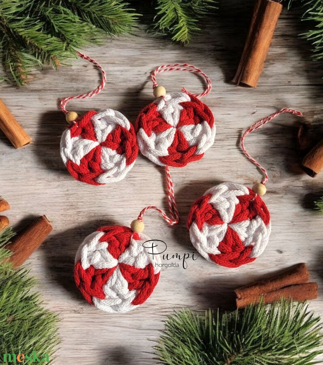 Cukorka karácsonyfadísz - karácsony - karácsonyi lakásdekoráció - karácsonyfadíszek - Meska.hu