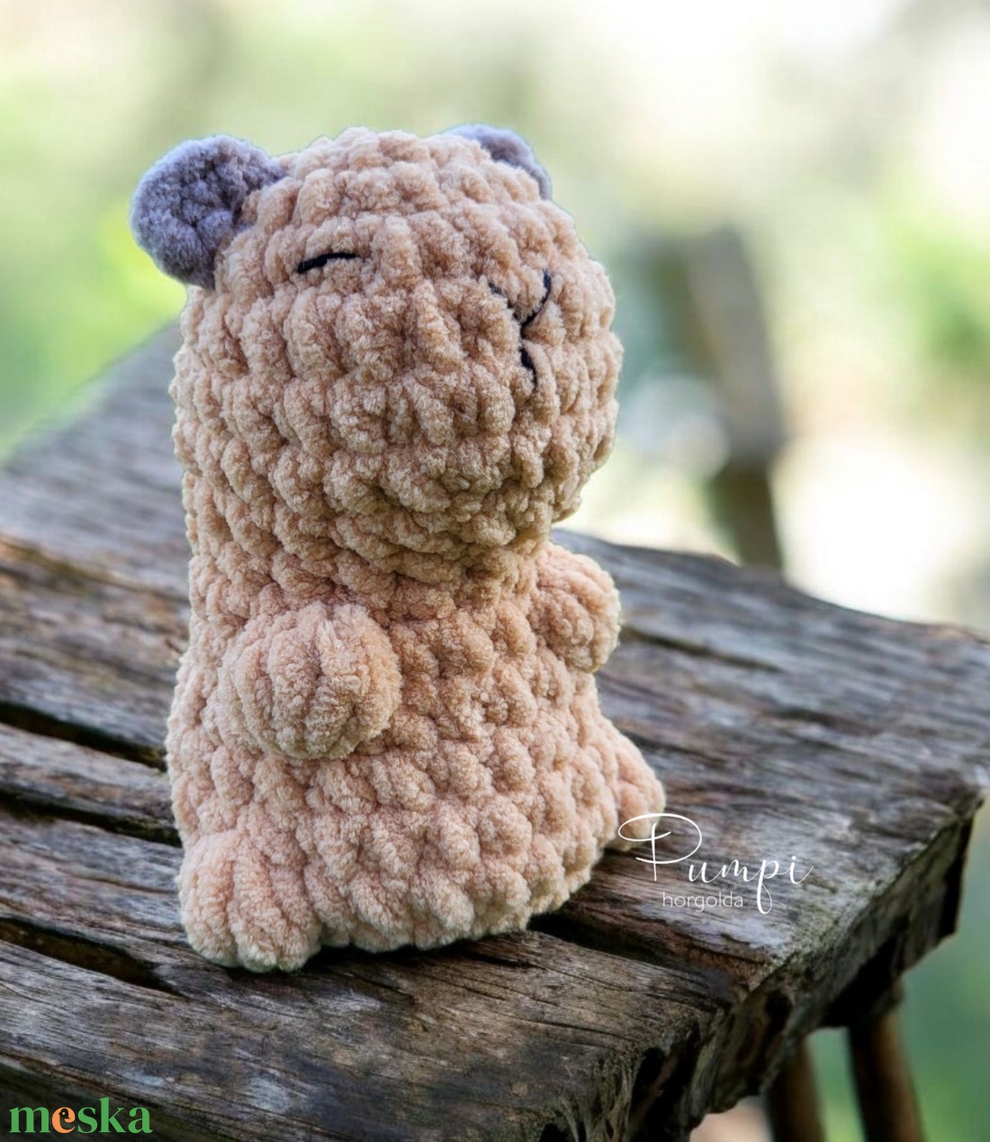 Horgolt Capybara - játék & sport - plüssállat & játékfigura - plüss mesefigurák - Meska.hu