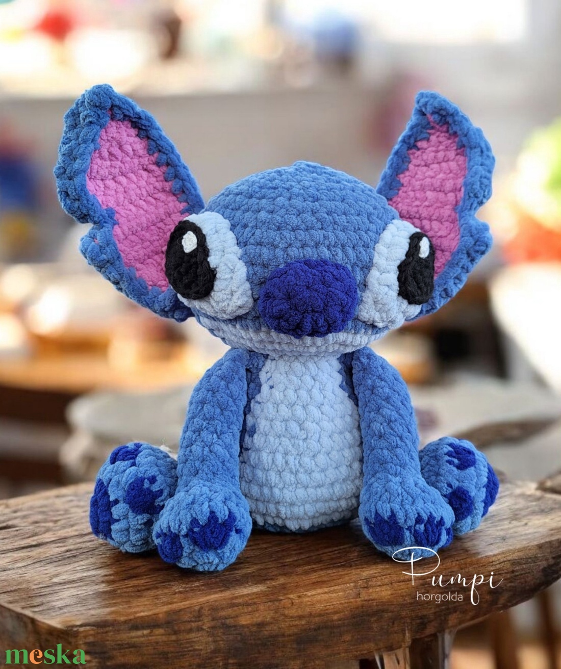 Horgolt Stitch - játék & sport - plüssállat & játékfigura - plüss mesefigurák - Meska.hu