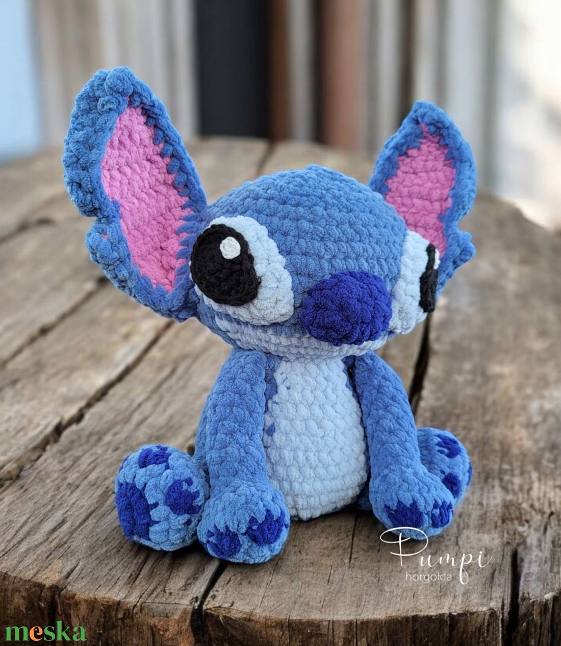 Horgolt Stitch - játék & sport - plüssállat & játékfigura - plüss mesefigurák - Meska.hu